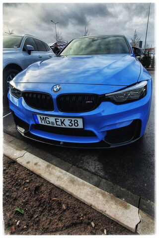 The Thrill of the BMW M4: A Blue Beauty on the Road! 🚗💨