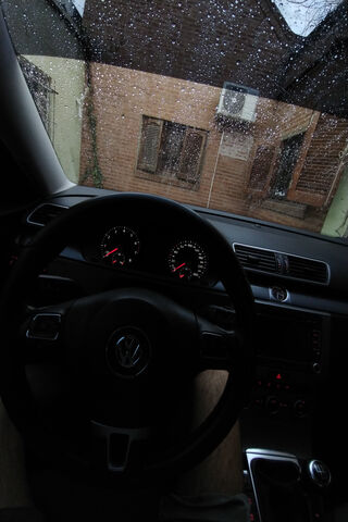 Rainy Day Drive in a Passat 🚗💧