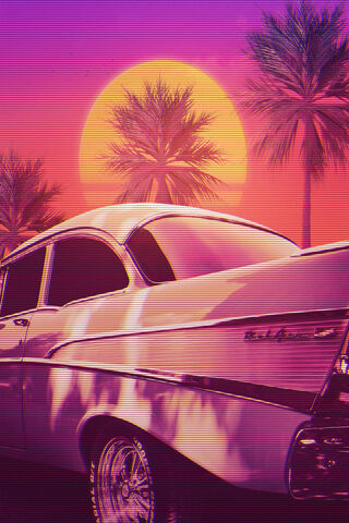 Neon Dreams: A Retro Escape 🌅🚗