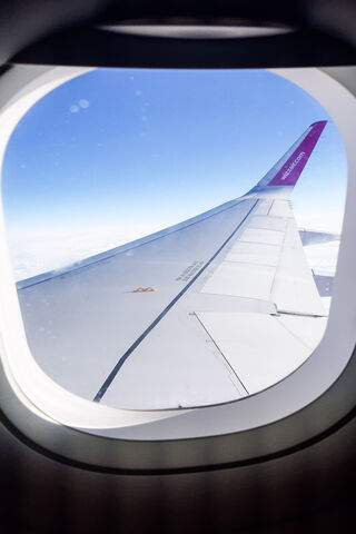 Soaring High: A Glimpse of the A320 Wing