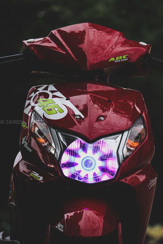 Rev Up the Night: The Dazzling Bike