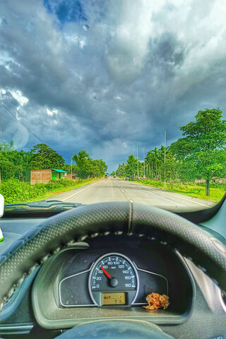 Journey Through the Open Road 🚗🌥️