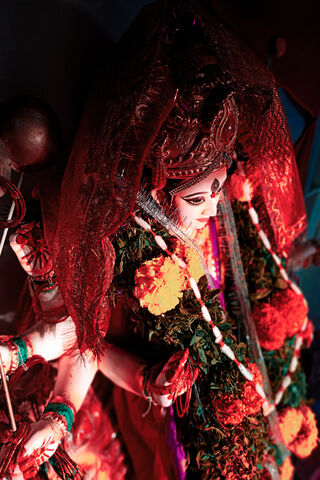 Divine Grace: The Radiance of Durga Devi 🌺✨