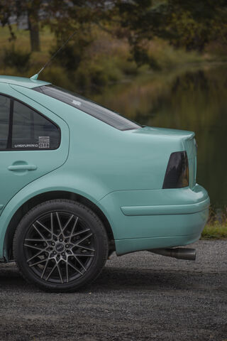 Sleek and Stylish: The Mk4 Jetta in Aqua