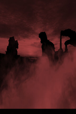 Crimson Shadows: A Haunting Encounter
