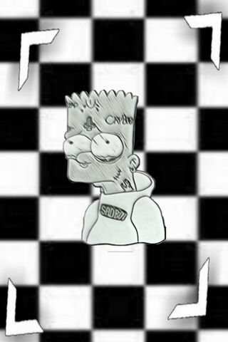 Melancholy in Monochrome: Sad Bart