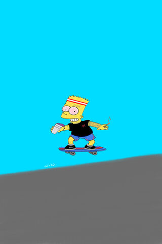 Bart's Epic Skate Adventure! 🛹✨