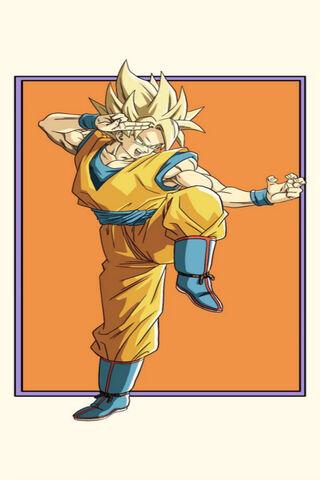 Goku's Dynamic Martial Arts Stance! 🥋✨