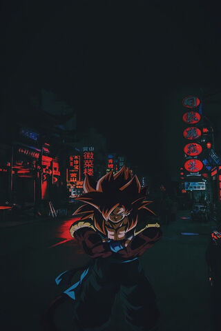 Goku: The Warrior of the Night 🌌✨