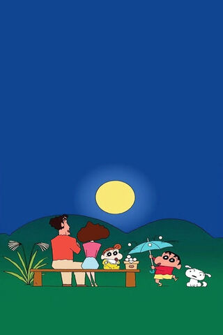 Moonlit Adventures with Shinchan 🌙✨