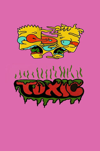 Toxic Vibes: Bart's Wild Side! 💚💀