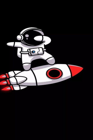 Cosmic Adventure: Astronaut on a Rocket! 🚀✨