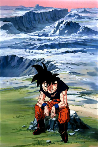 Goku's Moment of Reflection 🌄