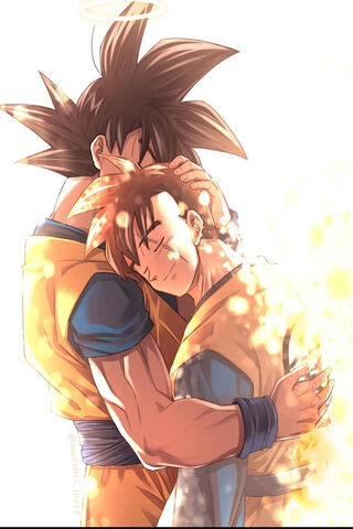 A Father’s Embrace: Goku and Son Gohan