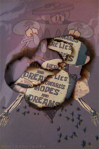 Ashy Squidward's Dreamy Despair 🌌💔