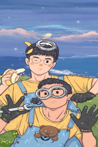 Minion Mischief: A Playful Duo