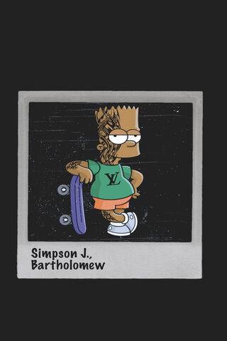 Skateboard Style: Bart J. Simpson's Urban Vibe 🎨🛹