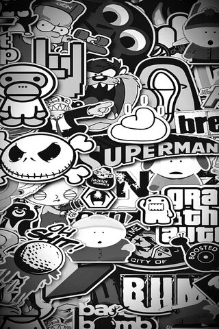 Cartoon Chaos: A Sticker Wonderland! 🎨✨