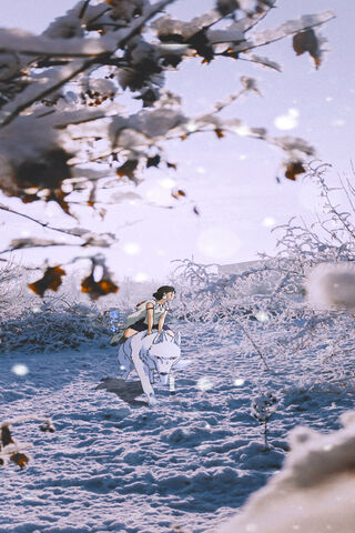 Journey Through the Winter Woods ❄️🐺