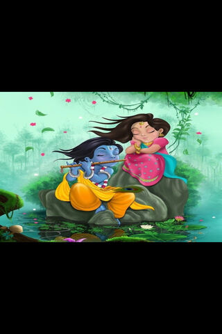 Eternal Love: The Dance of Radha and Krishna 🌸💖