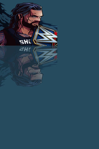 Champion's Spirit: Roman Reigns in Cartoon Style 🏆🎨