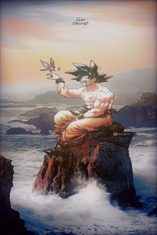 Goku's Serene Moment 🌅✨