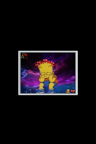 Heartbroken Bart: A Cosmic Melancholy 🌌💔
