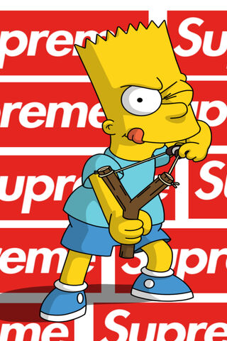 Cool Supreme Bart Simpson HD phone wallpaper  Pxfuel