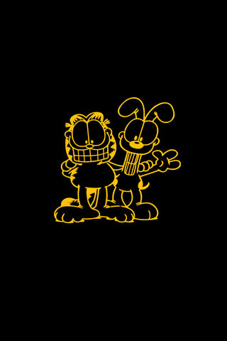 Garfield, cartoon, cat, happy, you, HD phone wallpaper | Peakpx