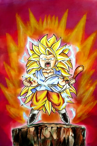 kid goku super saiyan 3 wallpaper