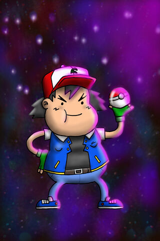 Chubby Ash Ketchum: The Adorable Pokémon Trainer
