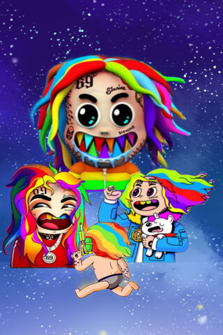 Colorful Chaos: The 6ix9ine Vibe 🎨🎤