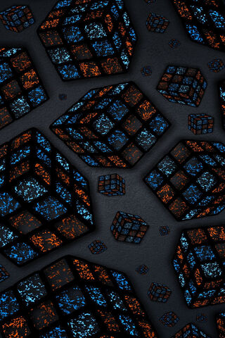 Mystical Cubes: A Dance of Light and Shadow ✨🔲