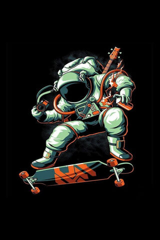 Cosmic Skater: The Astronaut's Groove 🚀🛹