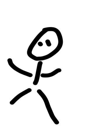 The Joyful Stick Man: A Simple Delight! 🎉