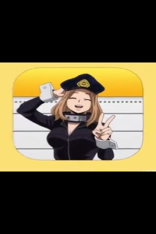 Cheerful Anime Officer: A Playful Icon! 🎉