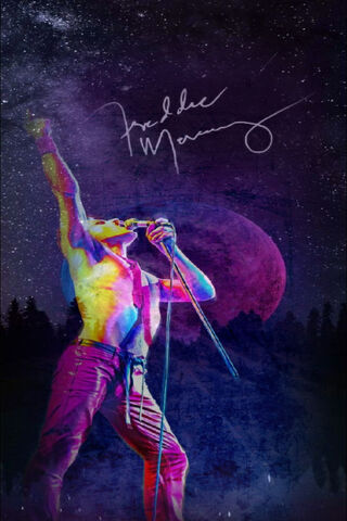 Celestial Performance: Freddie Mercury in the Spotlight 🌌🎤