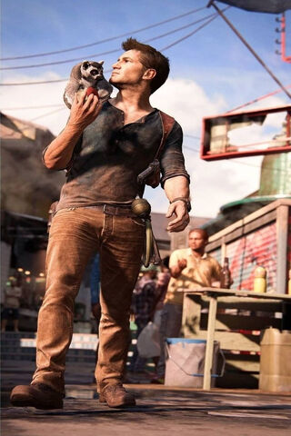 Nathan Drake's Unexpected Companion 🐒