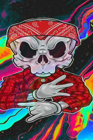 Chillin' with Style: Skull Vibes 😎💀