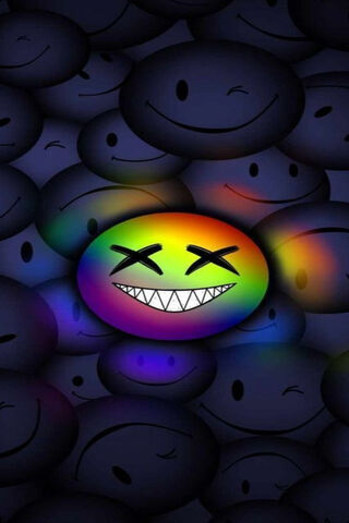 Vibrant Grins in the Shadows 🌈😄