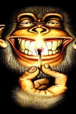 Cheeky Chimp: A Spark of Mischief! 🐒🔥