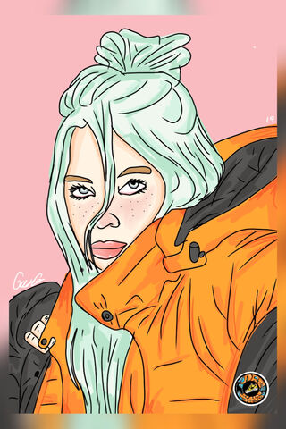 Billie Eilish: A Pop Icon in Color 🎤✨