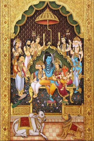 Divine Harmony: The Shiv Family Portrait 🌟