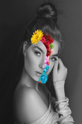 Floral Dreams: A Surreal Fusion 🌸✨