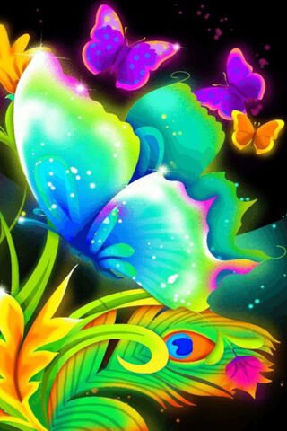 Whimsical Bloom: A Dance of Colors 🌈🦋