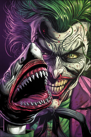 The Joker's Grin: A Sinister Surprise! 🎭🦈