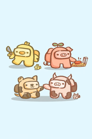 Among Us: Farmyard Friends Unite! 🐷🌾