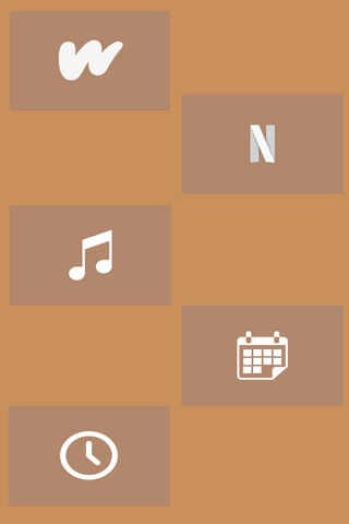 Stylish Brown Icons for Modern Apps