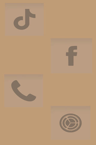 Chic Brown Icons for Modern Communication