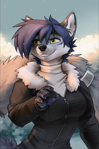 Furry Friend in the Snow 🌨️🐾